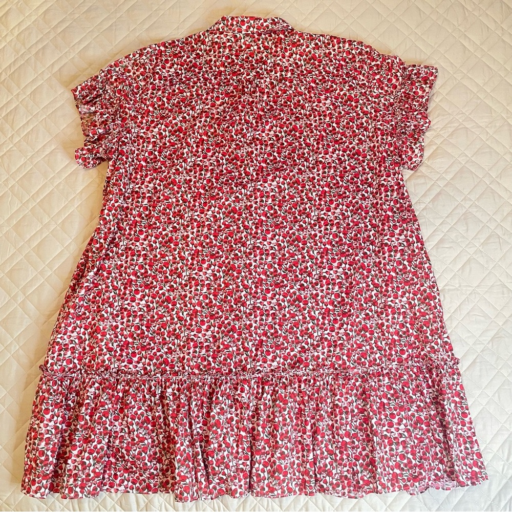 J. Crew Amelia Shirt Dress in Liberty Eliza’s Red Floral Fabric Plus Size 3X - Picture 14 of 15